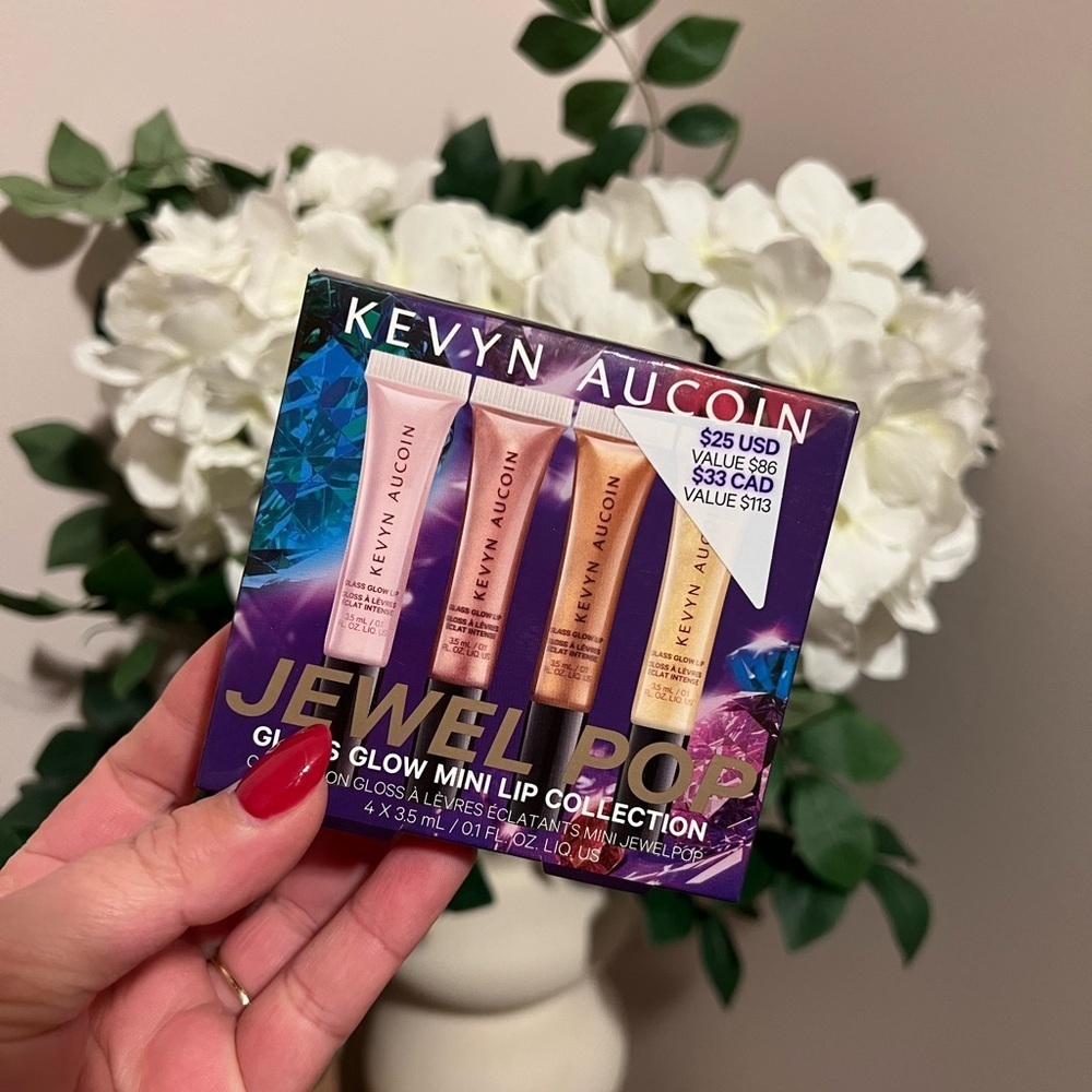 KEVYN AUCOIN • JEWEL POP • GLASS GLOW MINI LIP COLLECTION